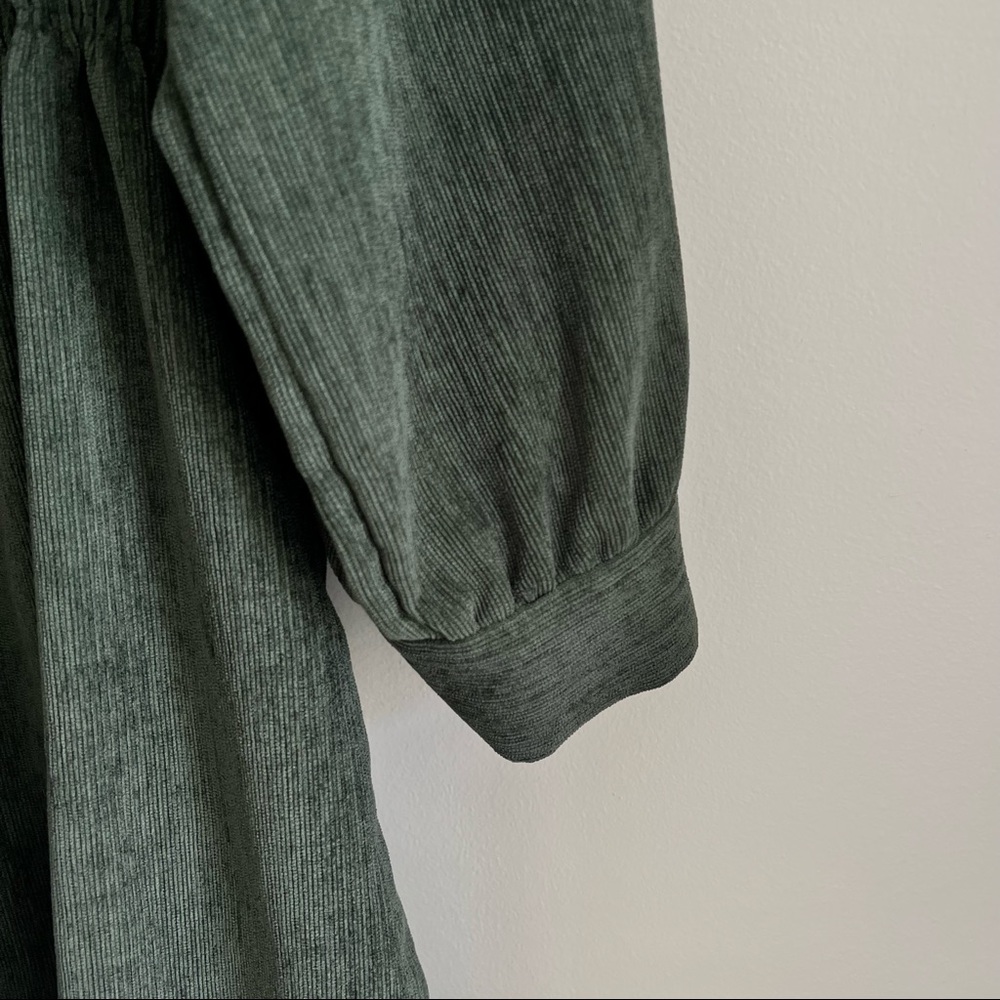 ZARA Green Corduroy Dress - Picture 7 of 7